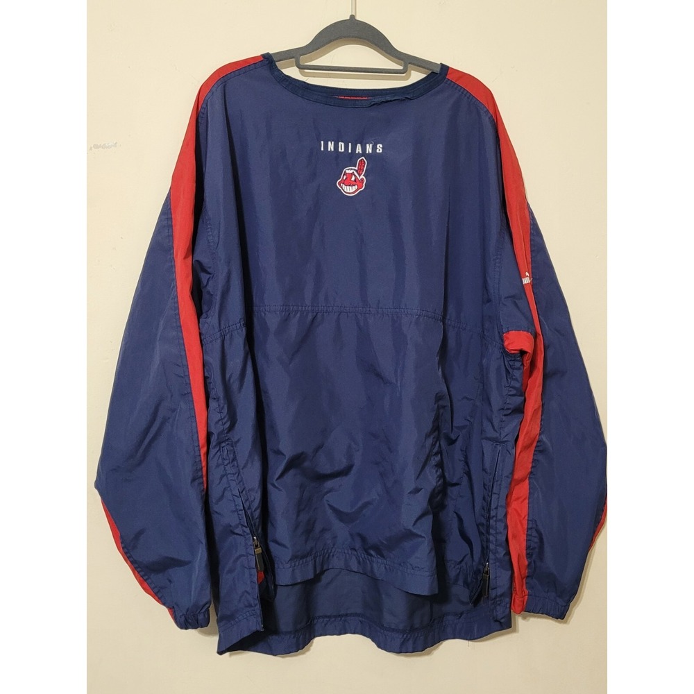 Genuine Merchandise Cleveland Indians Windbreaker XL Chief Wahoo Puma FLAW